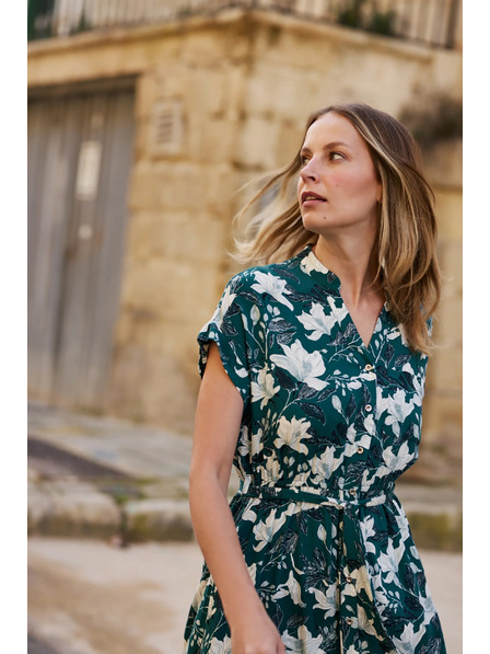 Moodo Рокли от вискоза зелени Moodo