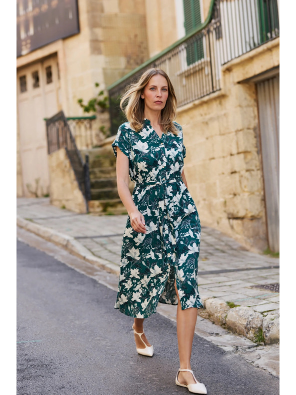 Moodo Рокли от вискоза зелени Moodo