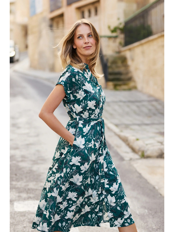 Moodo Рокли от вискоза зелени Moodo