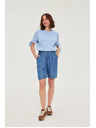 Moodo Къси панталони лиоцел сини Moodo