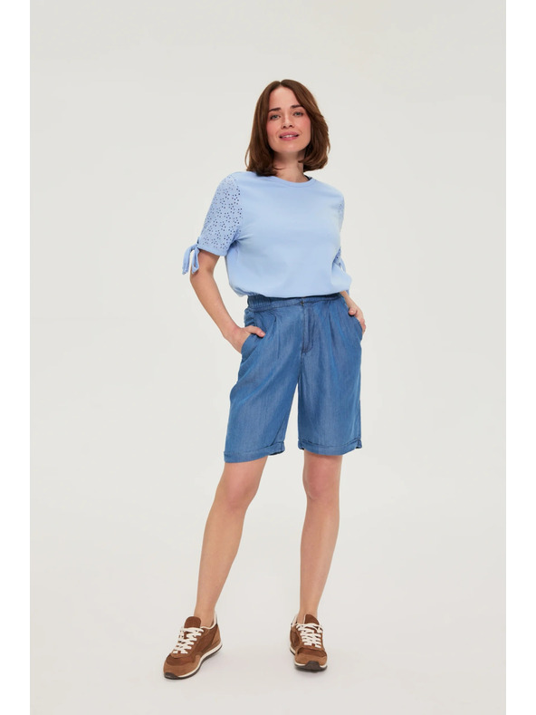 Moodo Къси панталони лиоцел сини Moodo