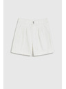 Moodo Гладки къси панталони бели Moodo