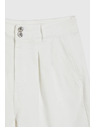 Moodo Гладки къси панталони бели Moodo