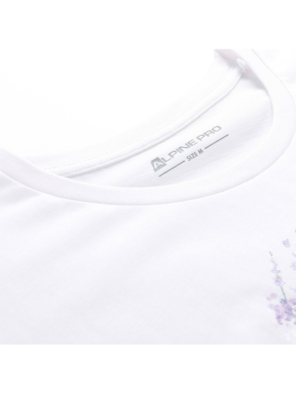 ALPINE PRO Дамска тениска от несминаващ материал ALPINE PRO OMBA 2 white вариант pa