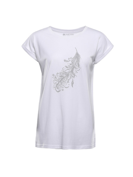 ALPINE PRO Дамска тениска от несминаващ материал ALPINE PRO OMBA 2 white вариант pc