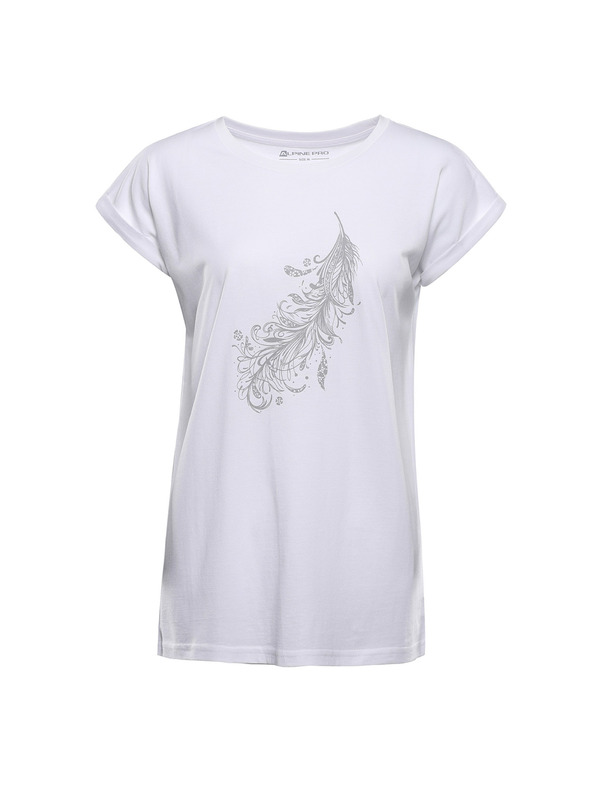 ALPINE PRO Дамска тениска от несминаващ материал ALPINE PRO OMBA 2 white вариант pc