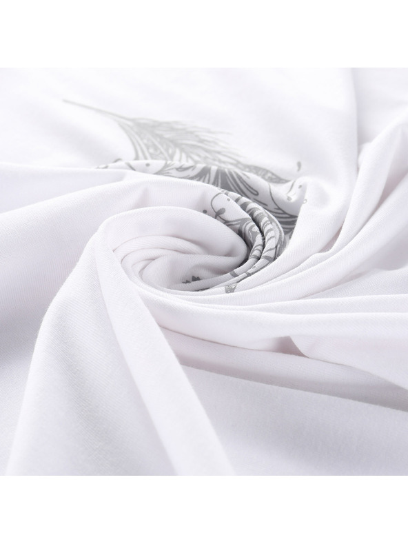 ALPINE PRO Дамска тениска от несминаващ материал ALPINE PRO OMBA 2 white вариант pc