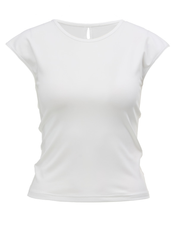 Orsay Бяла дамска тениска с къс ръкав ORSAY