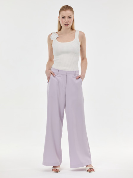 Orsay Светловиолетови широки дамски панталони ORSAY