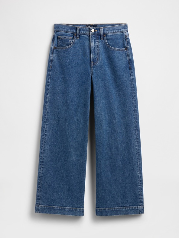 GAP Дънки High Rise Wide-Leg Crop GAP
