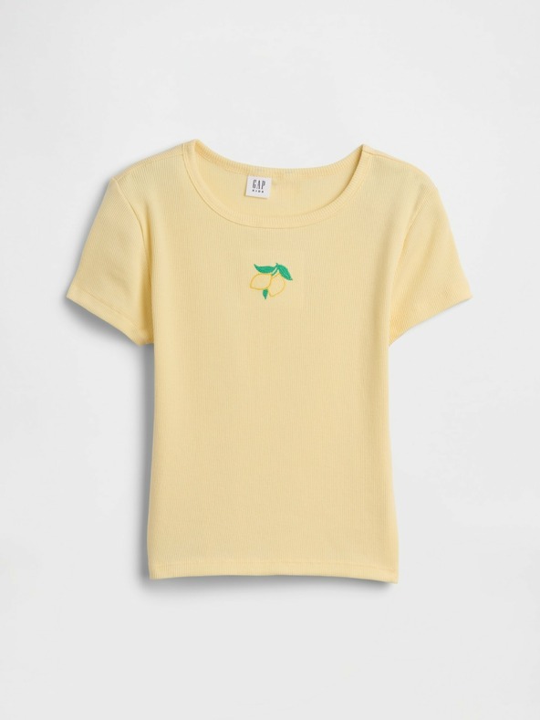 GAP Бебешка тениска с ребра GAP