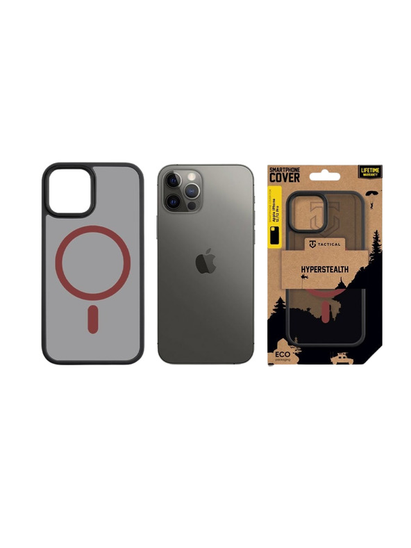 Tactical Tactical MagForce Hyperstealth 2.0 Калъф за Apple iPhone 12/12 Pro Black/Red