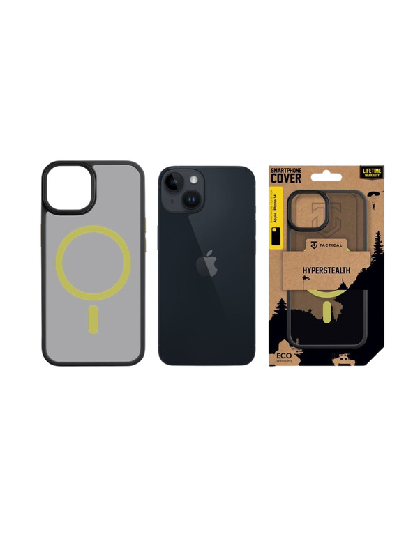 Tactical Tactical MagForce Hyperstealth 2.0 Калъф за Apple iPhone 14 Black/Yellow
