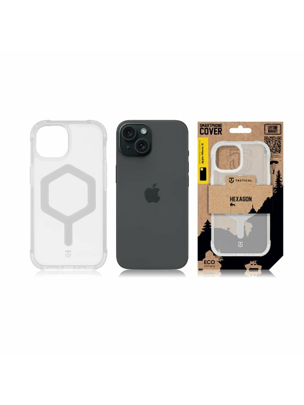 Tactical Tactical MagForce Hexagon Кейс за Apple iPhone 15 T-White