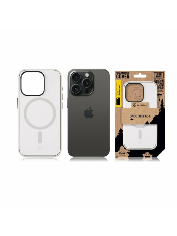 Tactical Tactical MagForce SmoothIsFast Кейс за Apple iPhone 15 Pro Chalk
