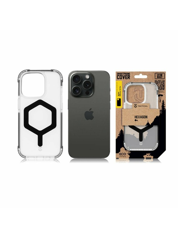 Tactical Tactical MagForce Hexagon Кейс за Apple iPhone 15 Pro T-Black