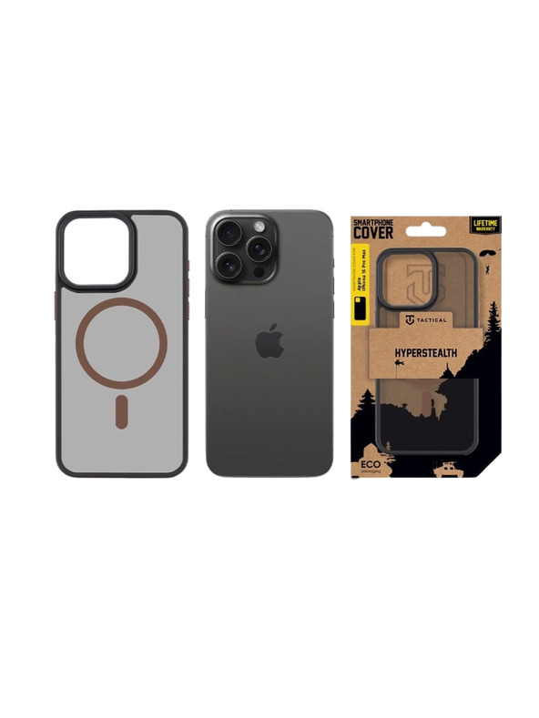 Tactical Tactical MagForce Hyperstealth 2.0 Кейс за Apple iPhone 15 Pro Max Black/Moucha Moose