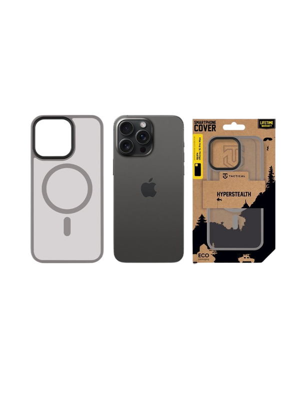 Tactical Tactical MagForce Hyperstealth Кейс за Apple iPhone 15 Pro Max Light Grey