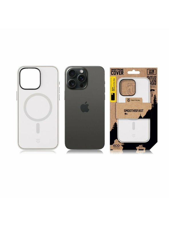 Tactical Tactical MagForce SmoothIsFast Кейс за Apple iPhone 15 Pro Max Chalk