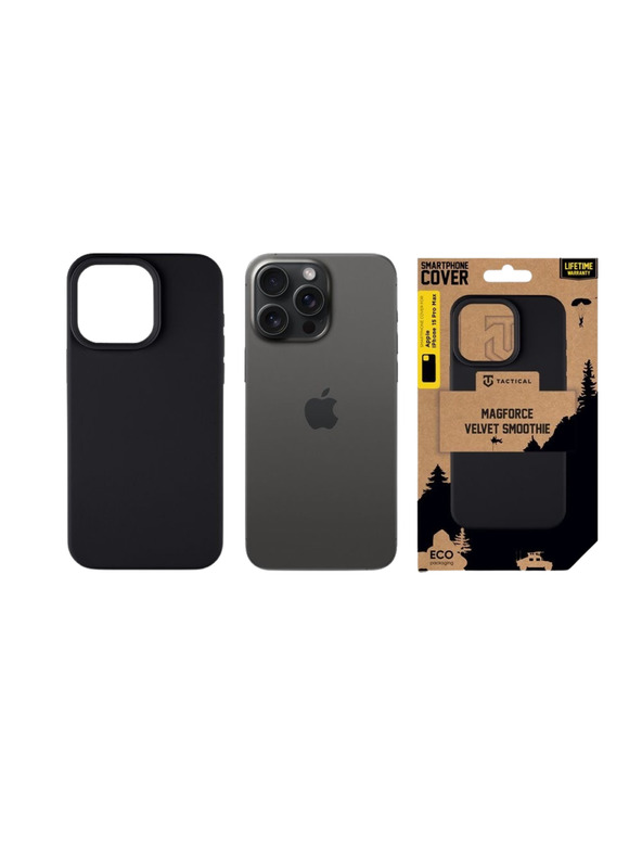 Tactical Tactical MagForce Velvet Smoothie Кейс за Apple iPhone 15 Pro Max Asphalt