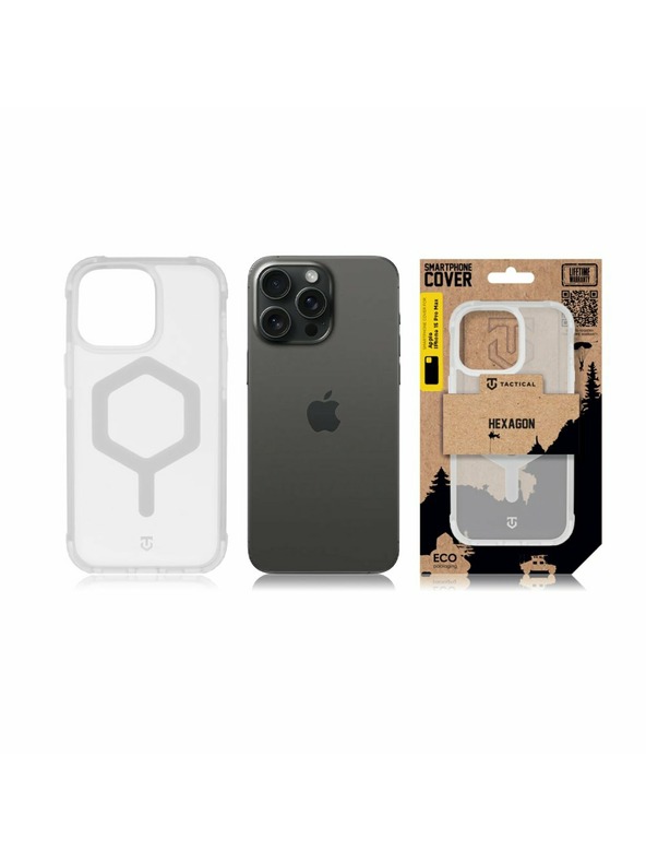 Tactical Tactical MagForce Hexagon Калъф за Apple iPhone 15 Pro Max T-White