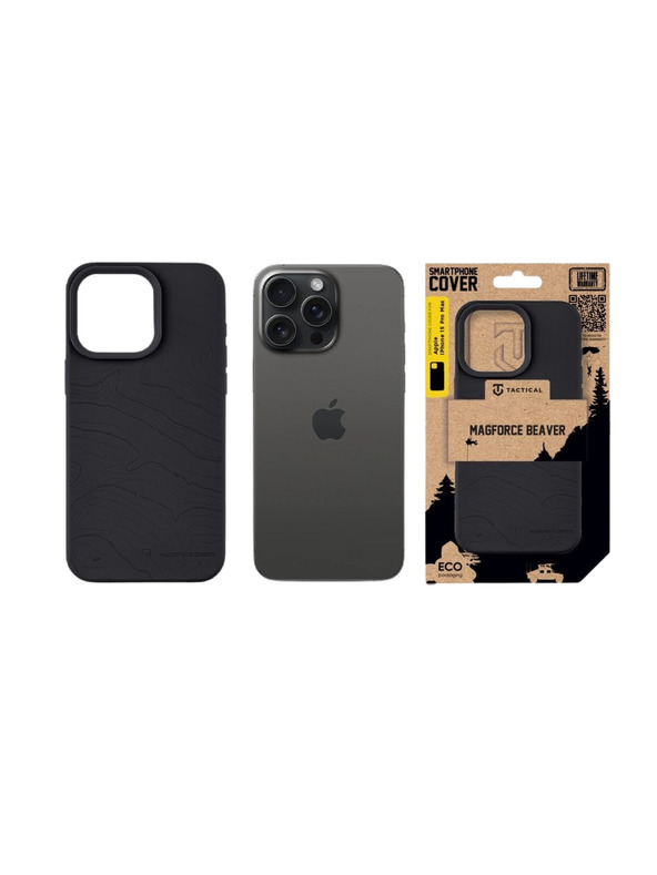 Tactical Tactical MagForce Beaver Калъф за Apple iPhone 15 Pro Max Asphalt