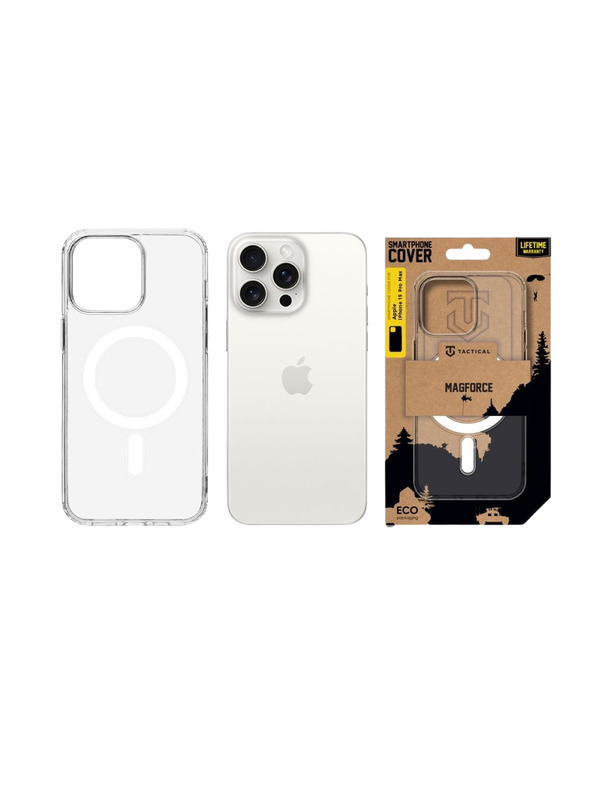 Tactical Tactical MagForce Калъф за Apple iPhone 15 Pro Max Transparent