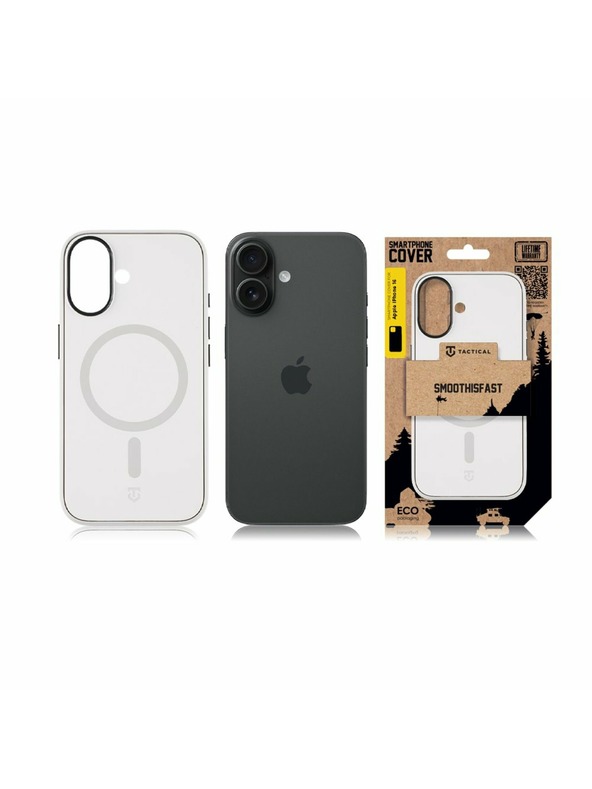 Tactical Tactical MagForce SmoothIsFast Калъф за Apple iPhone 16 Chalk