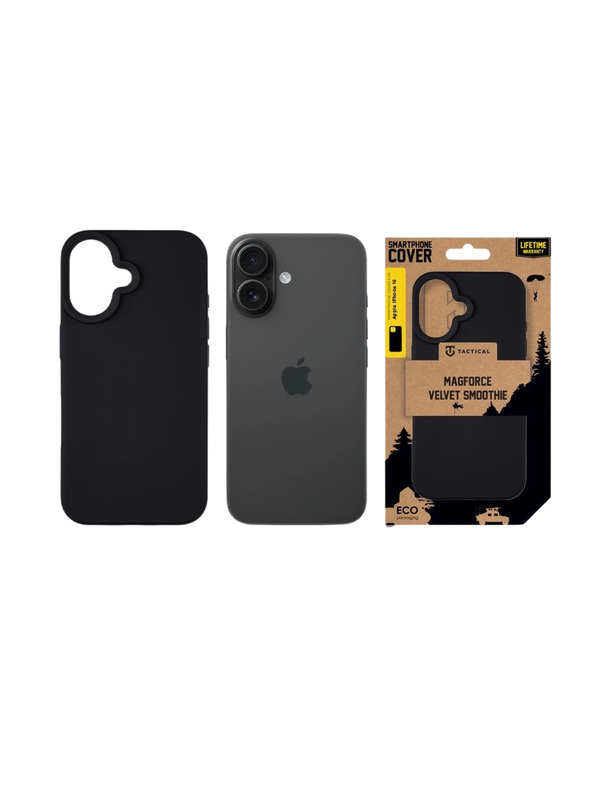 Tactical Tactical MagForce Velvet Smoothie Защитен калъф за Apple iPhone 16 Asphalt
