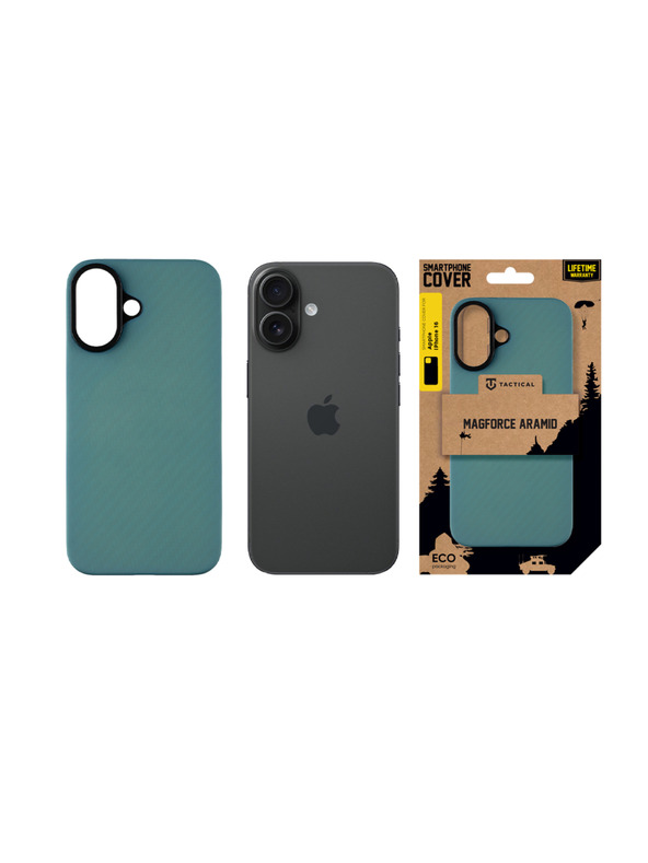 Tactical Tactical MagForce Aramid Защитен калъф за Apple iPhone 16 Blue Jay