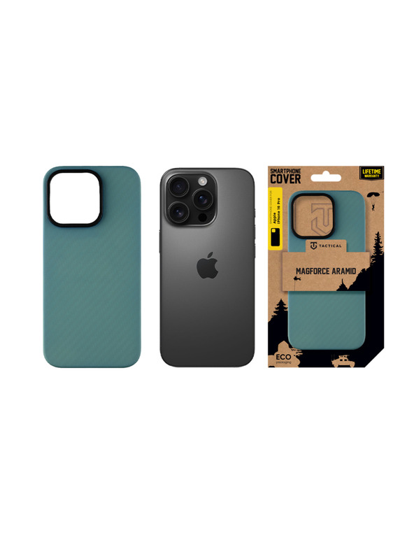 Tactical Tactical MagForce Aramid Защитен калъф за Apple iPhone 16 Pro Blue Jay
