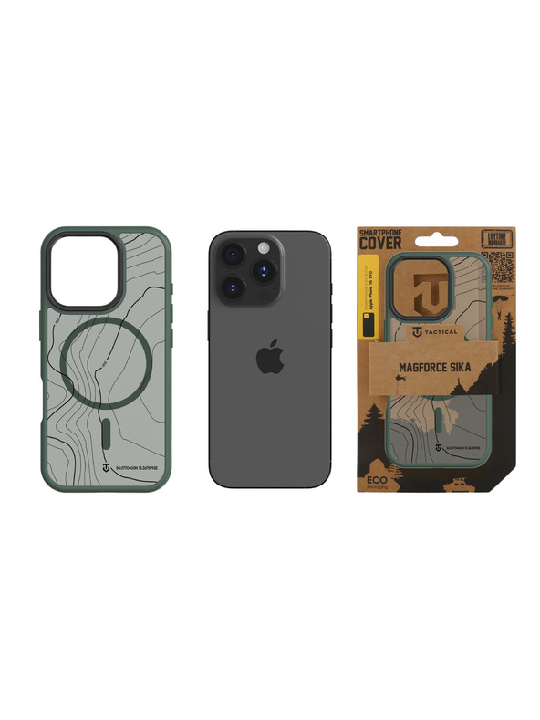 Tactical Tactical MagForce Hyperstealth Sika Защитен калъф за Apple iPhone 16 Pro Forest Green