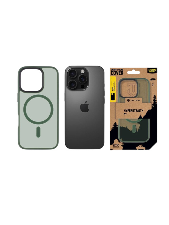 Tactical Tactical MagForce Hyperstealth Защитен калъф за Apple iPhone 16 Pro Forest Green