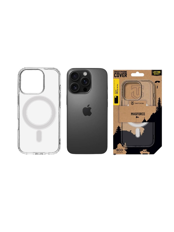 Tactical Tactical MagForce Защитен калъф за Apple iPhone 16 Pro Transparent