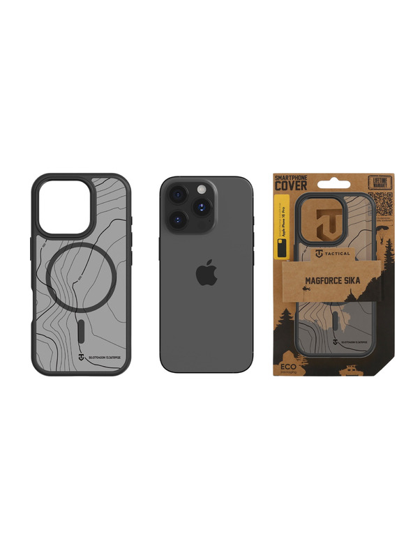 Tactical Tactical MagForce Hyperstealth Sika Защитен калъф за Apple iPhone 16 Pro Asphalt