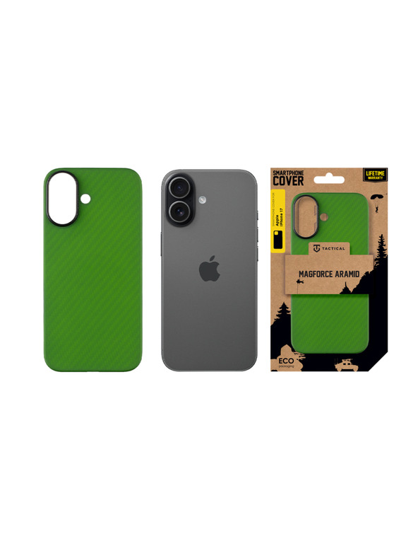 Tactical Tactical MagForce Aramid Калъф за Apple iPhone 17 Green Toad