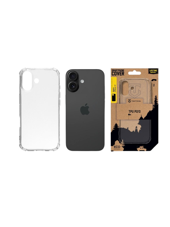 Tactical Tactical TPU Plyo Калъф за Apple iPhone 17 Transparent