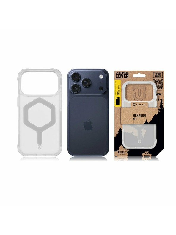 Tactical Tactical MagForce Hexagon Калъф за Apple iPhone 17 Pro T-White