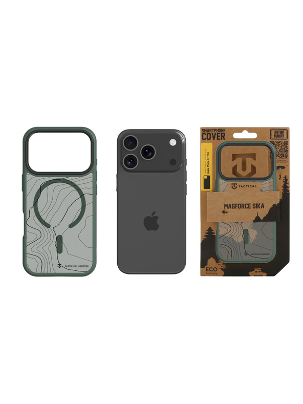Tactical Tactical MagForce Hyperstealth Sika Калъф за Apple iPhone 17 Pro Forest Green