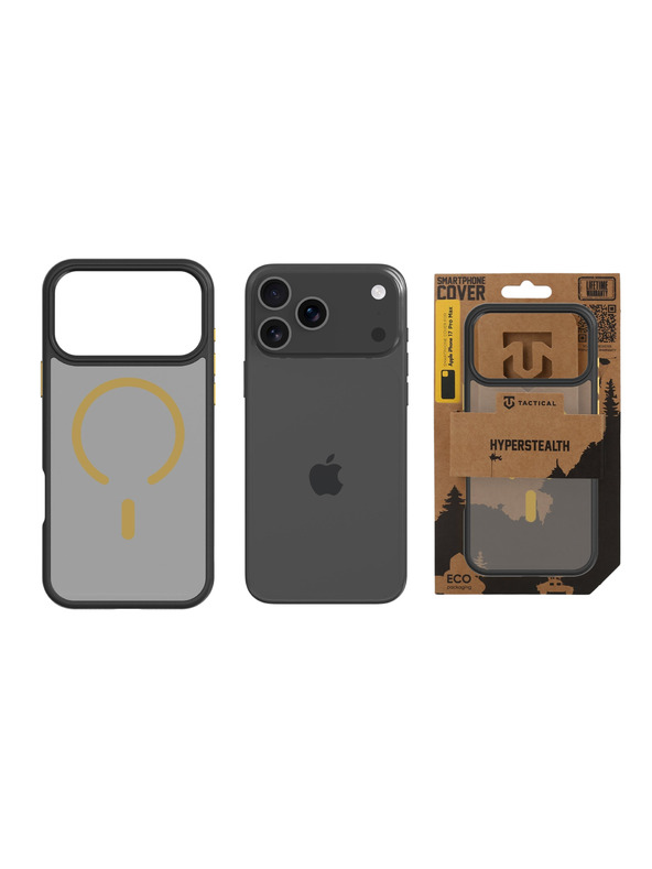 Tactical Tactical MagForce Hyperstealth 2.0 Кейс за Apple iPhone 17 Pro Max Black/Yellow