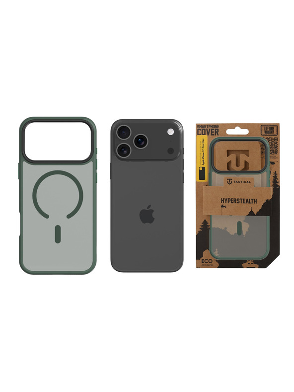 Tactical Tactical MagForce Hyperstealth Кейс за Apple iPhone 17 Pro Max Forest Green