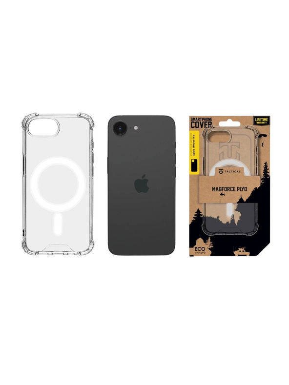 Tactical Tactical MagForce Plyo Калъф за Apple iPhone 16e/17e Transparent