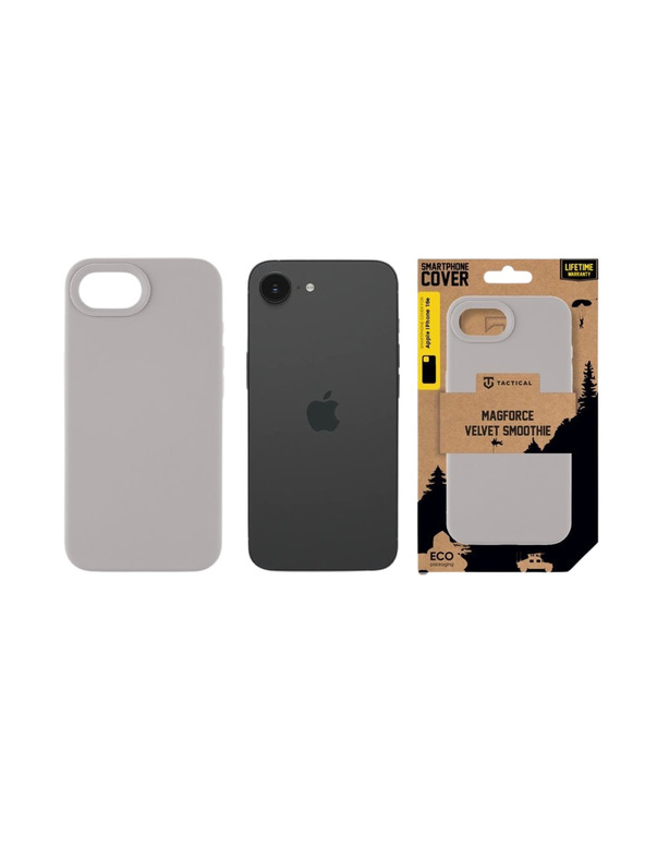 Tactical Tactical MagForce Velvet Smoothie Калъф за Apple iPhone 16e/17e Foggy
