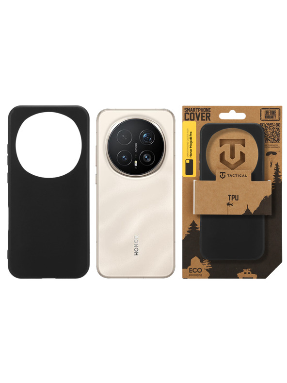 Tactical Tactical TPU Протектор за Honor Magic8 Pro Black