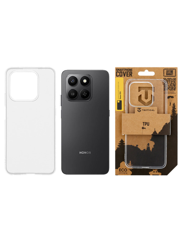 Tactical Tactical TPU Протектор за Honor X7d Transparent