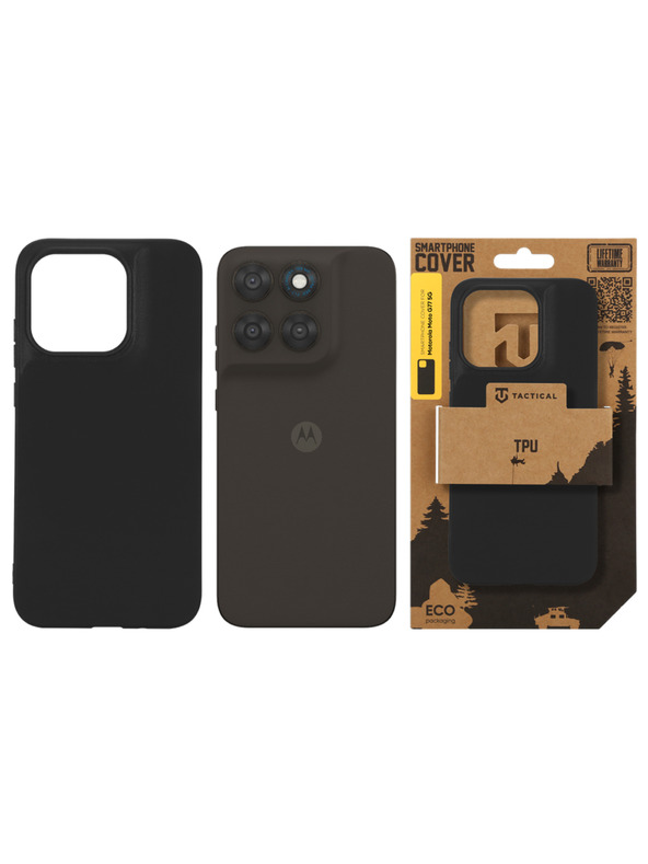 Tactical Tactical TPU Кейс за Motorola Moto G77 5G Черен