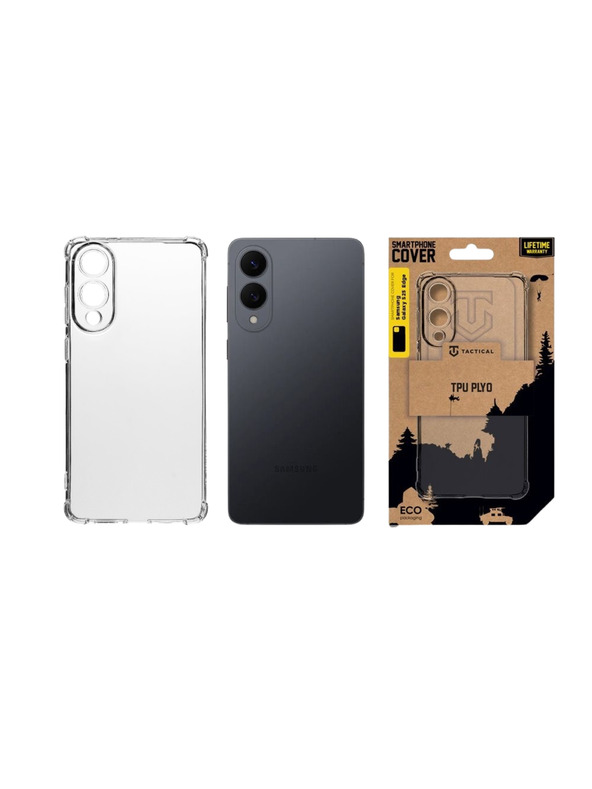 Tactical Tactical TPU Plyo Калъф за Samsung Galaxy S25 Edge Transparent