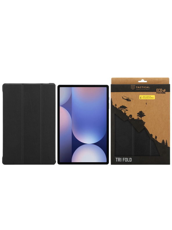 Tactical Tactical Book Tri Fold Кейс за Samsung Galaxy Tab S9/S9 FE/S10 FE/S10 Lite Black