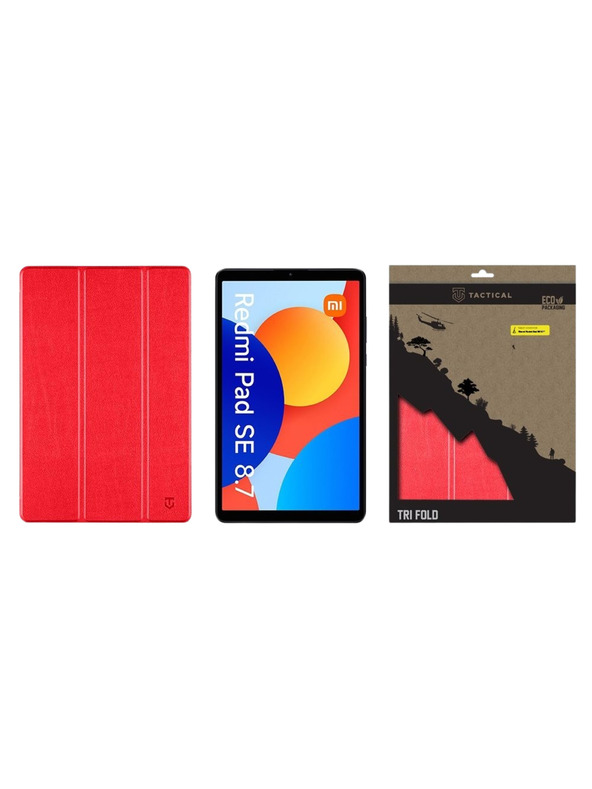 Tactical Tactical Book Tri Fold Калъф за Xiaomi Redmi Pad SE 8,7 Red