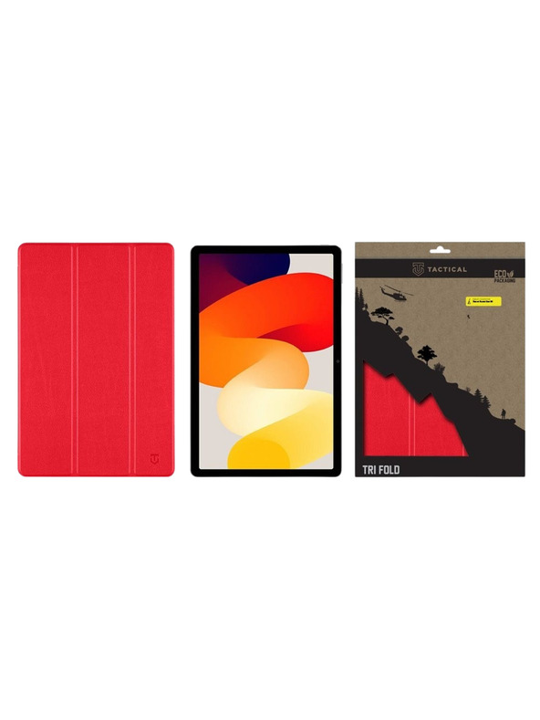 Tactical Tactical Book Tri Fold Калъф за Xiaomi Redmi Pad SE 11" Red
